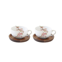 Easy Life Sakura 4-Piece 120ml Coffee Cup Set – Elegant