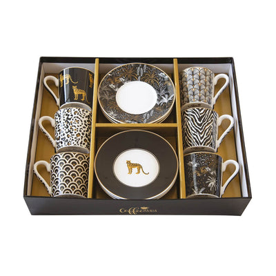 Easy Life Savana 12-Piece 100ml Coffee Cup Set – Elegant