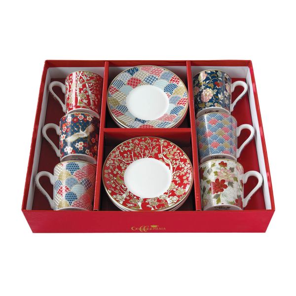 Easy Life Okinawa 12-Piece 100ml Coffee Cup Set – Elegant