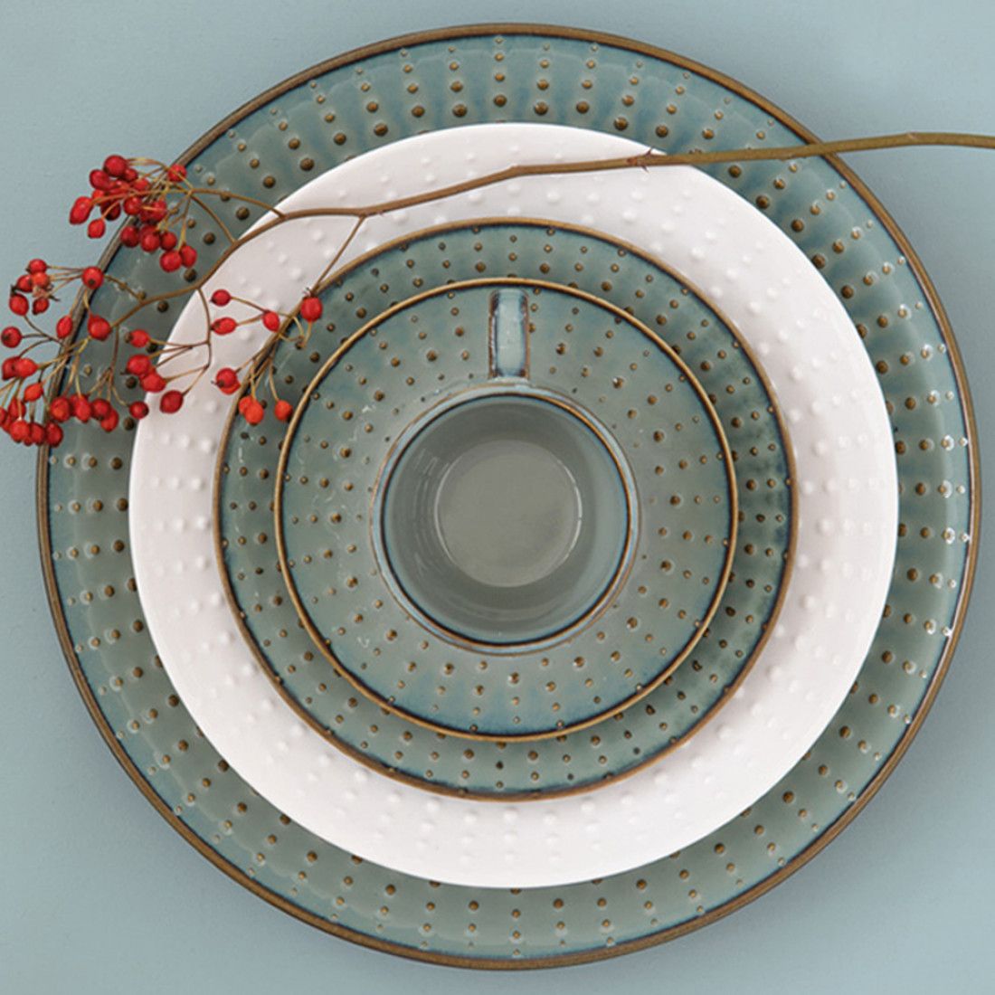 طقم كوب مع صحن Easy Life Drops – 250 مل