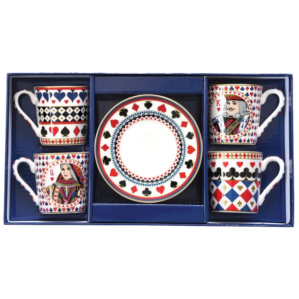 طقم 8 فناجين قهوة 100 مل من Easy Life Casino Royale