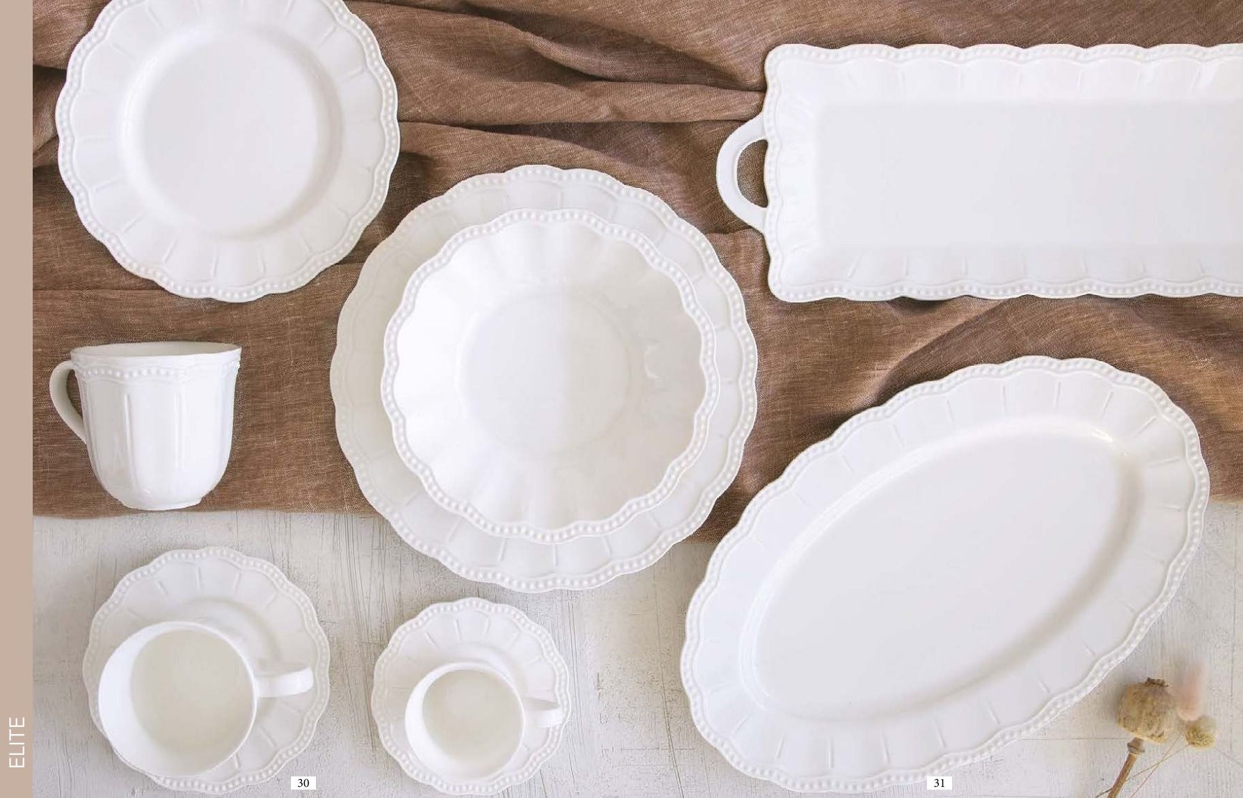 زبدية بورسلان Easy Life Elite أبيض بقطر 16 سم