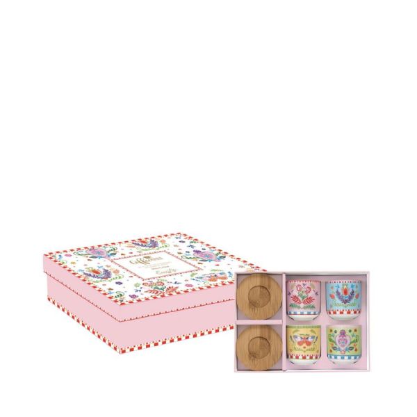 Easy Life Marrakech 8pcs Coffee Cups Set 110ml – Multi Colors