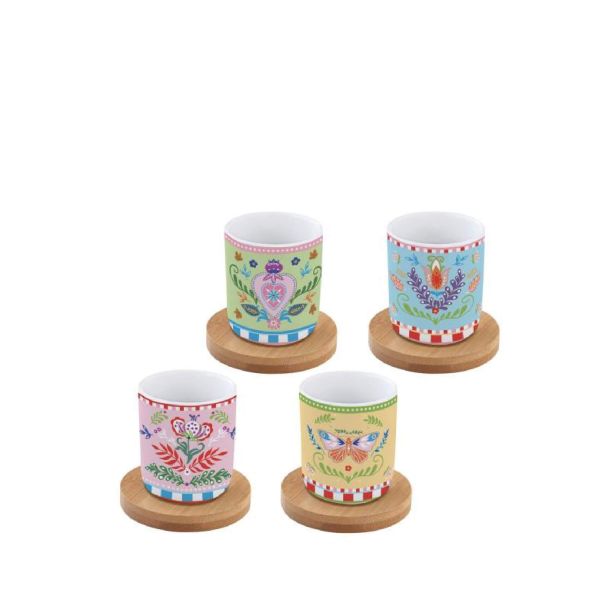 Easy Life Marrakech 8pcs Coffee Cups Set 110ml – Multi Colors