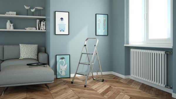 سلم 3 درجات Colombo Stabil - فضي | آمن ومتين