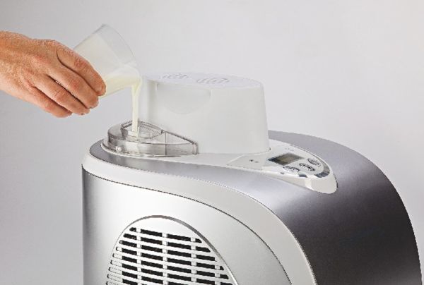 ماكينة صنع الجيلاتو Ariete Gran - فضي لتحضير آيس كريم منزلي