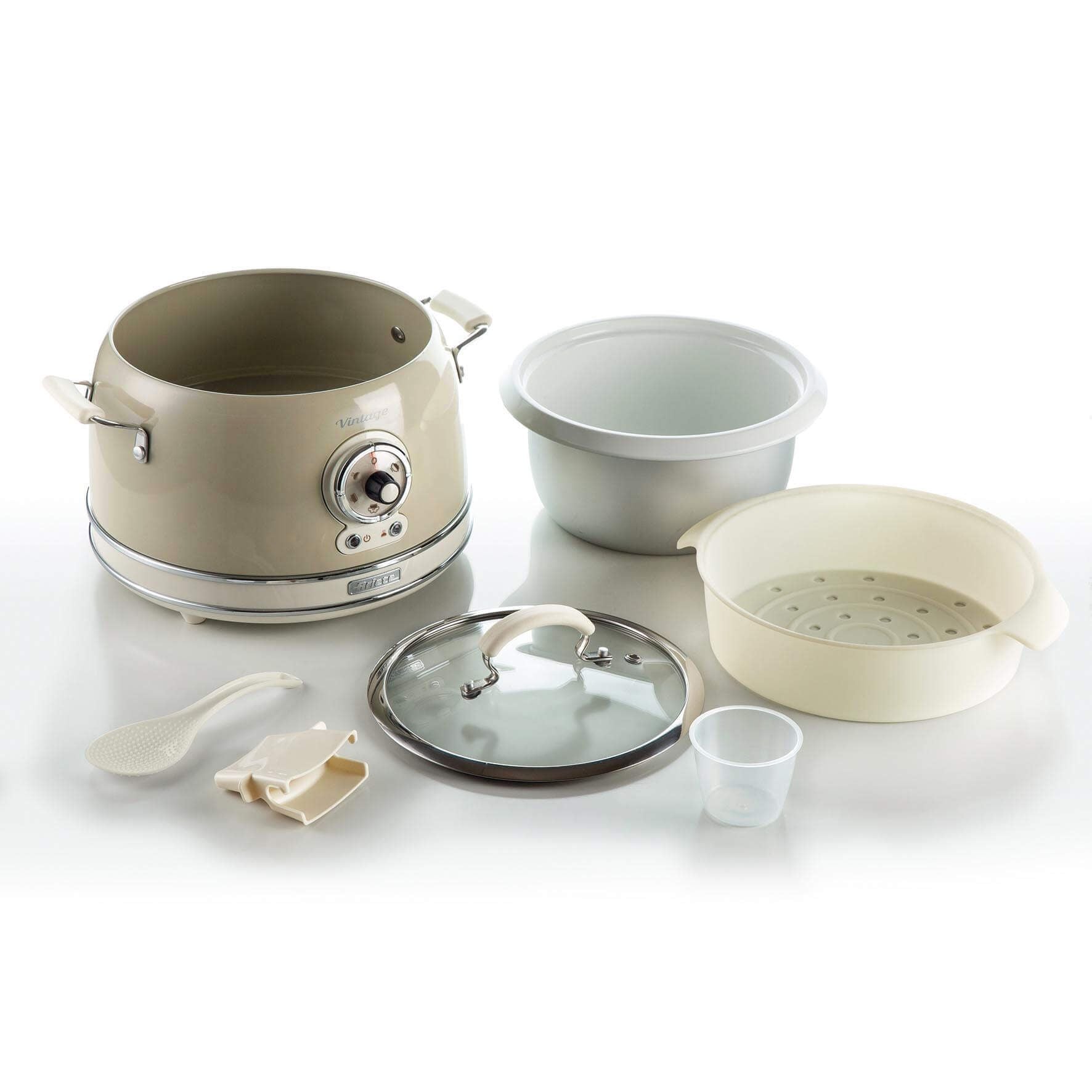 Ariete Vintage Multi-Function Rice/Slow Cooker – Beige
