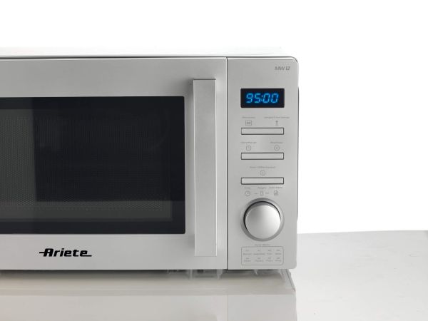 فرن ميكروويف ديجيتال Ariete – 20 لتر فضي عصري