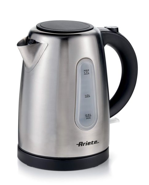 Ariete Breakfast 1.7L Electric Kettle – Silver, Fast Heating