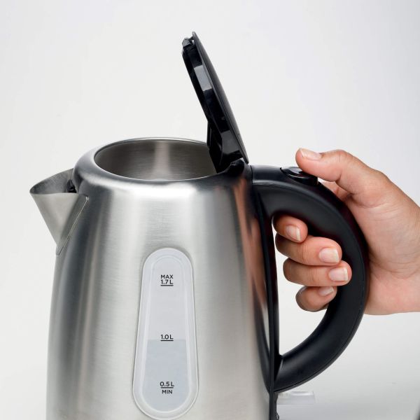 Ariete Breakfast 1.7L Electric Kettle – Silver, Fast Heating