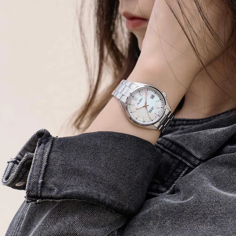 Alba AG8M47X1 Ladies Watch – MOP Dial, 10-Bar, 36mm