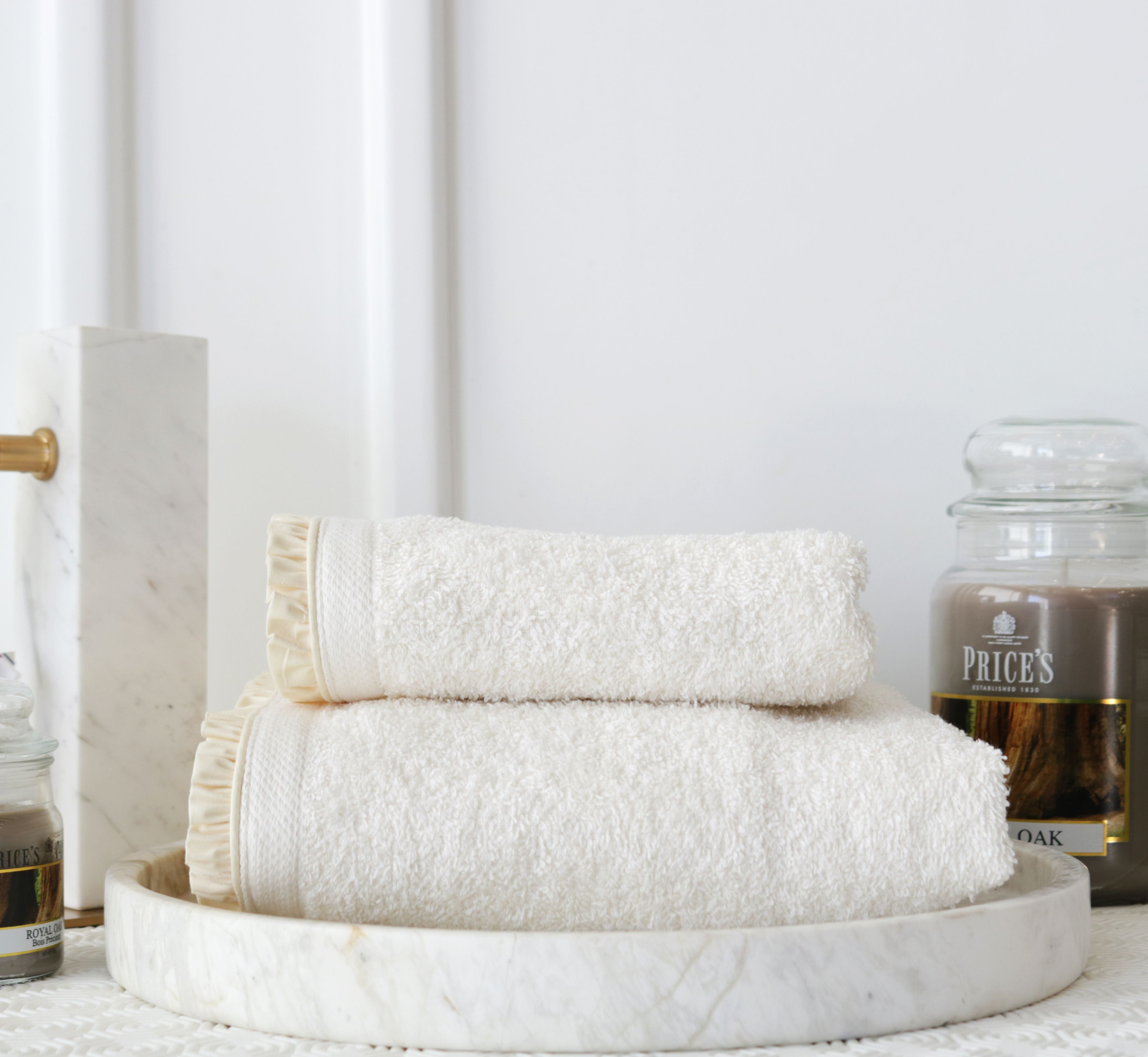 طقم بشاكير 2 قطعة من Dreams Georgette - كريمي