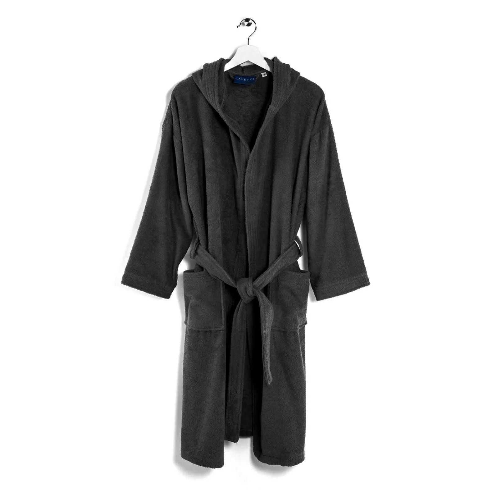 روب استحمام XXXL من Caleffi Minorca - أسود فاخر ومريح