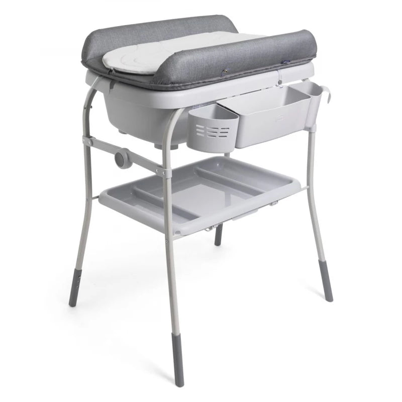 Chicco Cuddle & Bubble Baby Bath Station – Graphite Melange
