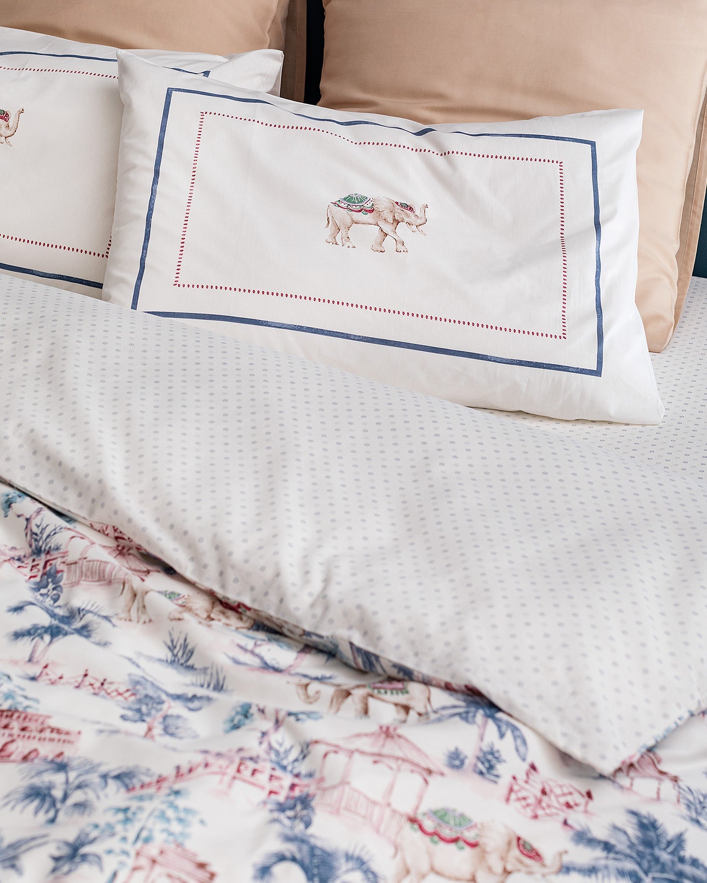 Iva Single Size Fitted Duvet Cover Set - Ranforce Patterned - Madame Coco JO