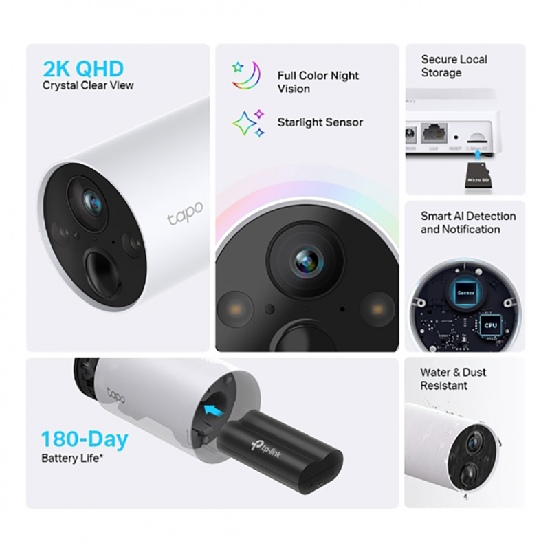 Tapo C420S2 Smart Security Camera | 2K QHD Night Vision