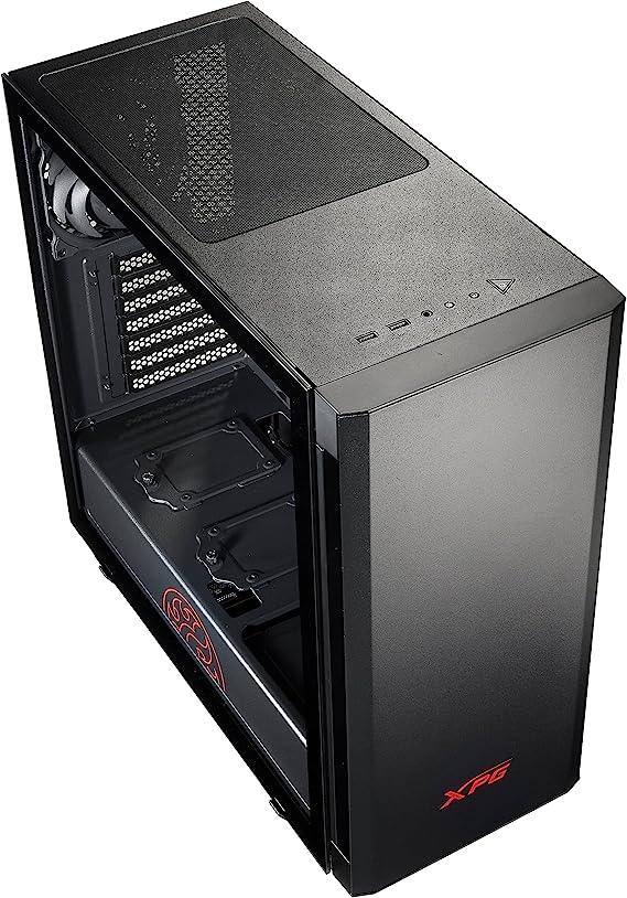 هيكل كمبيوتر شخصي للألعاب XPG INVADER متوسط الحجم (أسود)