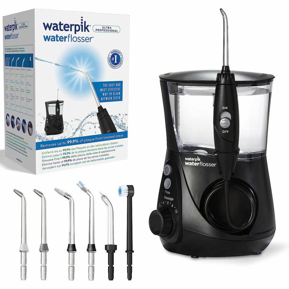 Waterpik فلوسر مائي احترافي بـ7 رؤوس ونظام ضغط متطور