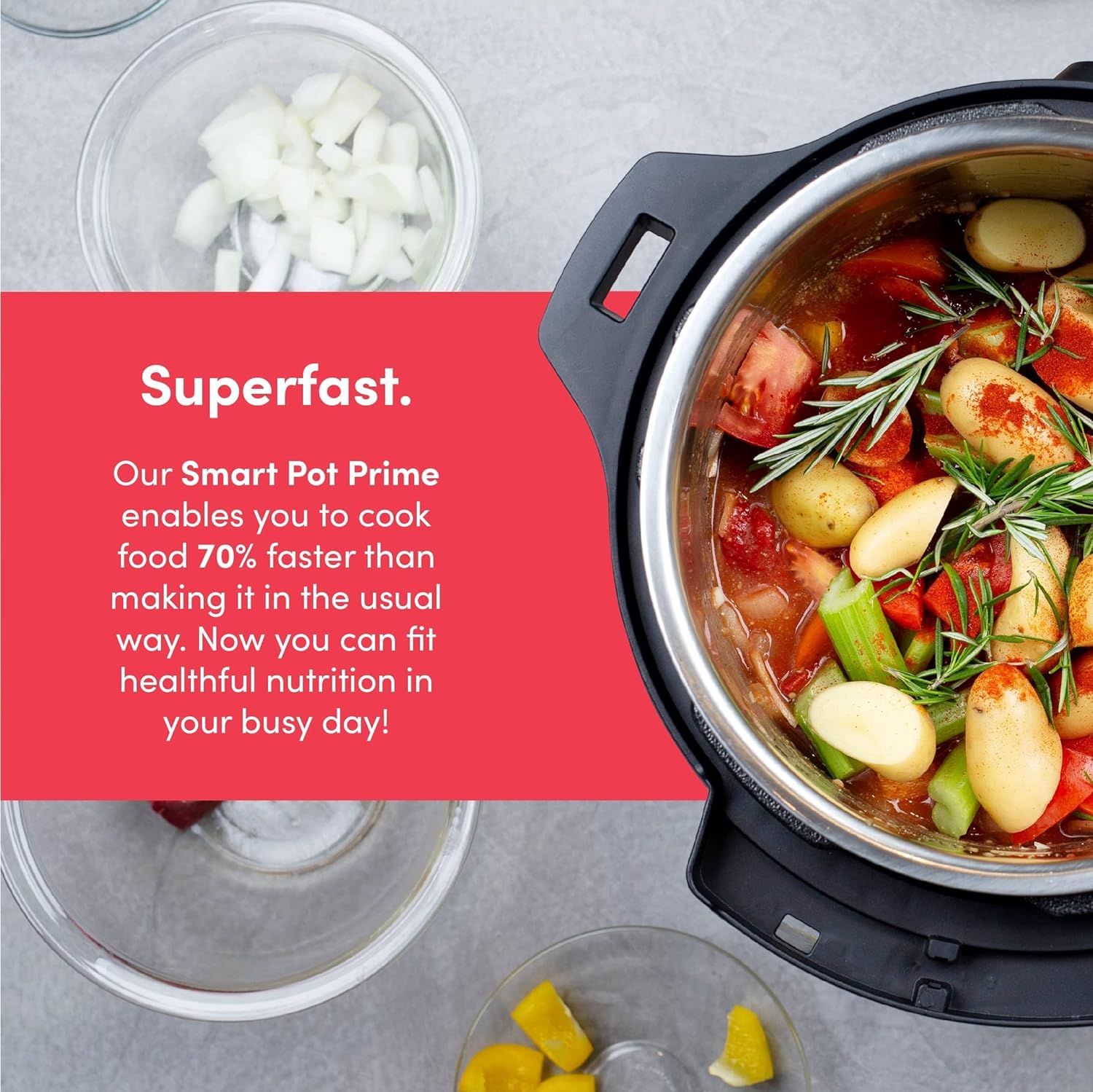 Nutricook Air fryer Smart Pot Prime / Pressure Cooker - Silver