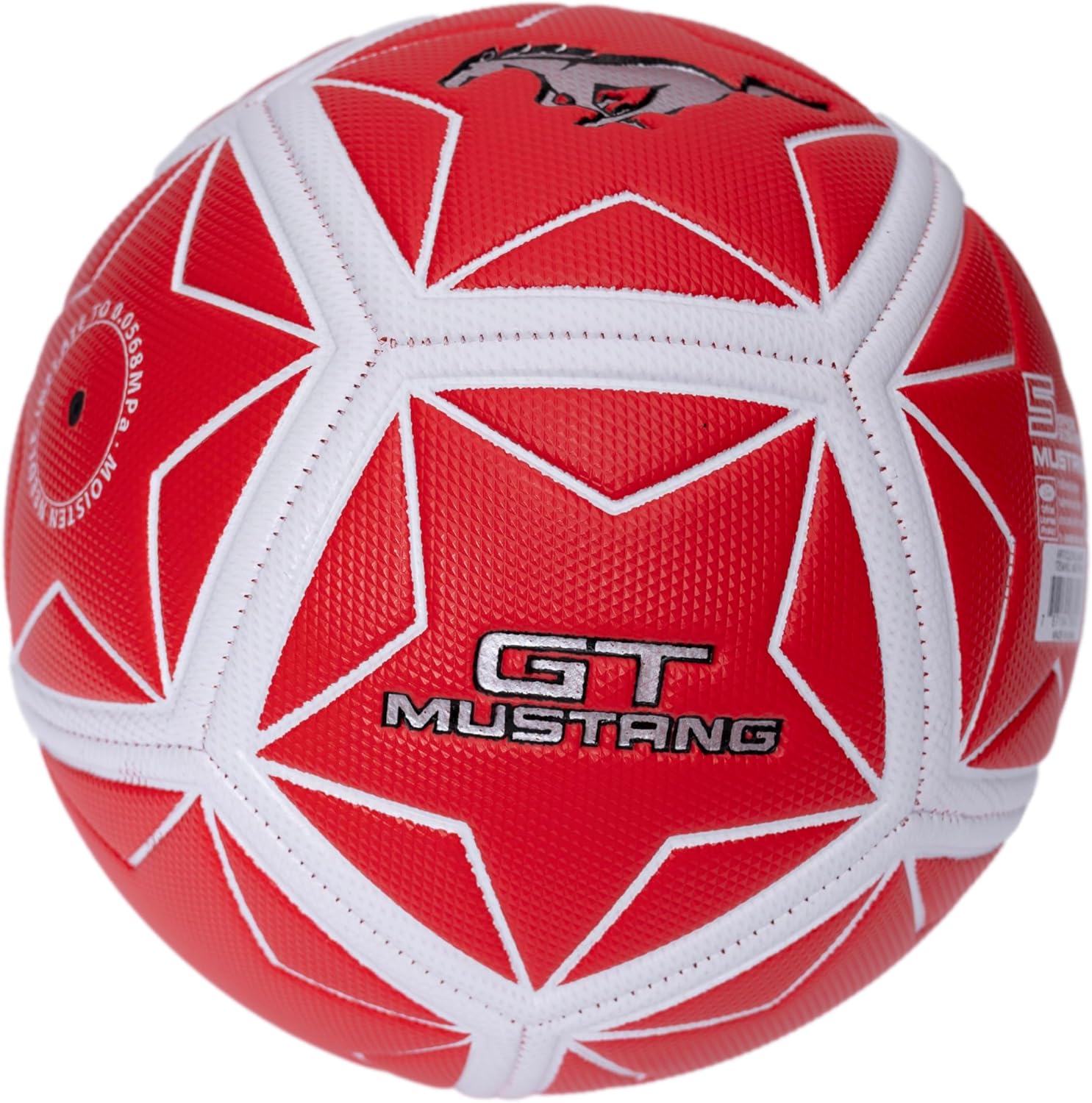 Mustang Red Football with Grid - Kids Sports Toy for Ages 18M-3Y