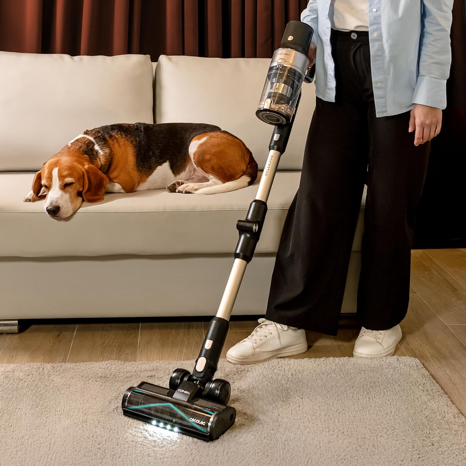 Cecotec Conga Rockstar 5500 Wireless 220AW Self-Empty — Cordless + Auto-Empty Base