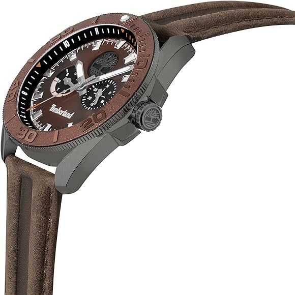 Timberland TDWGF2200902 Men’s Watch – Brown Dial & Leather