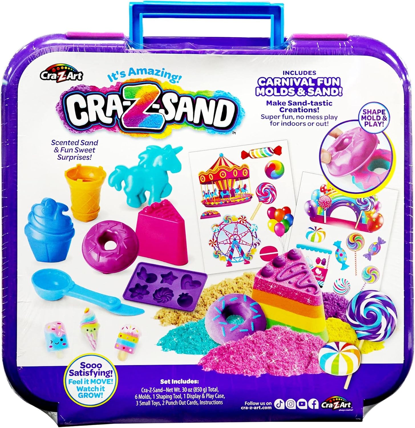 مجموعة Cra-Z-Sand Candy-licious Carnival Fun – رمل النمذجة