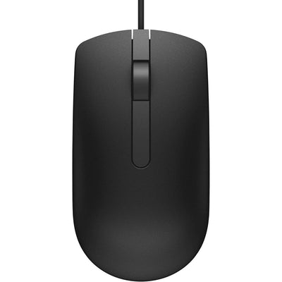 ماوس Dell MS116 بصري سلكي بمنفذ USB بدقة 1000 نقطة في البوصة - أسود
