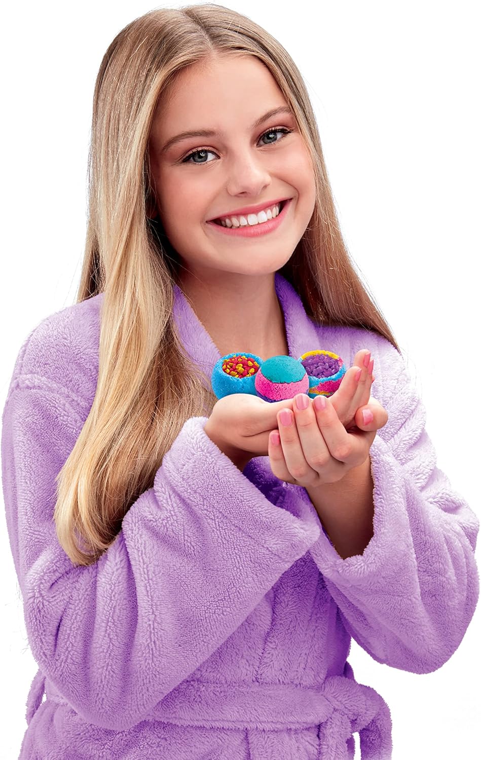 مجموعة قنابل الاستحمام الفوارة من CRA-Z-ART بألوان قوس قزح للأطفال