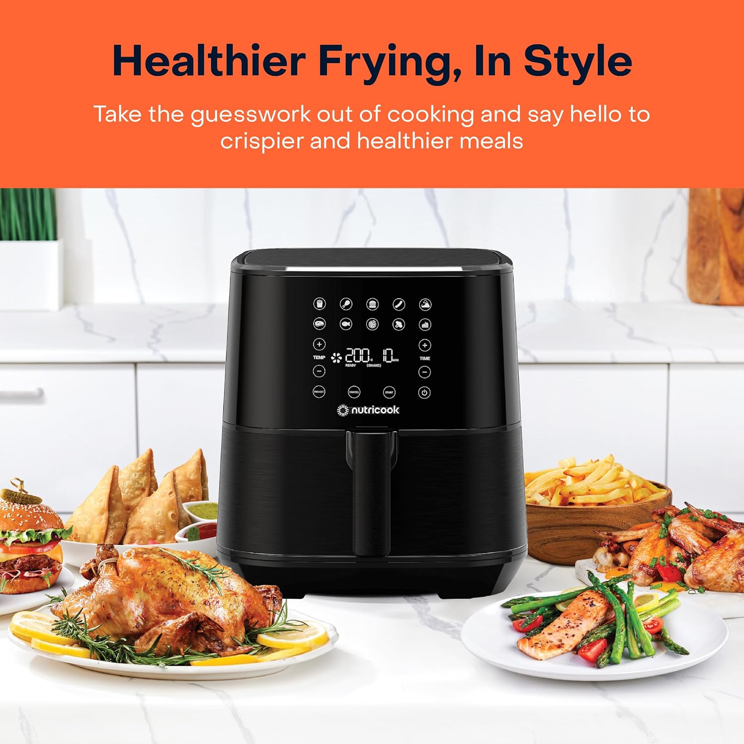 Nutricook Rapid Air fryer 2 / traditional deep fryer 5.5L - Black