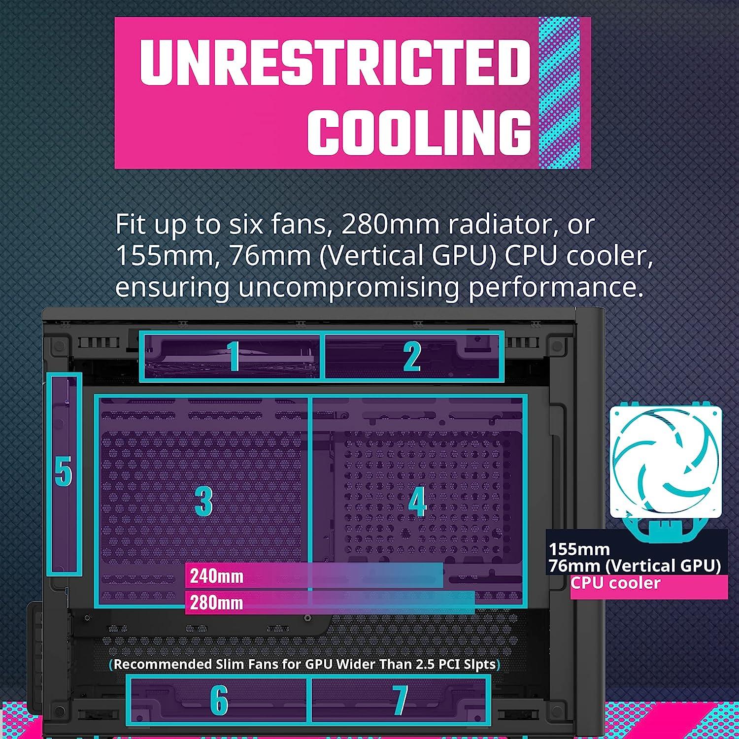 علبة Cooler Master NR200P SFF صغيرة الحجم بحجم Mini-ITX