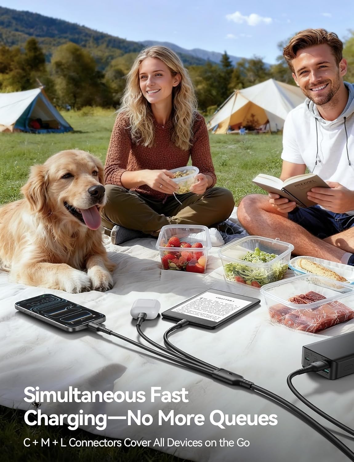 كابل Joyroom S-A61 OmniGo 3-in-1 شحن سريع 3.5A 1.2 م