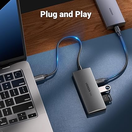 UGREEN USB-C Hub 10Gbps - 2 USB-C & 2 USB-A, Fast Data Transfer