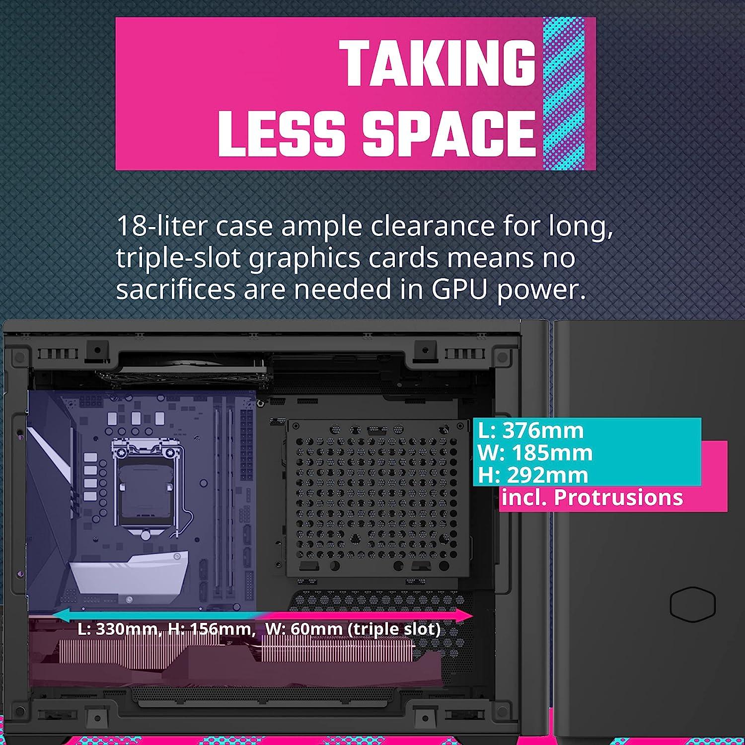 علبة Cooler Master NR200P SFF صغيرة الحجم بحجم Mini-ITX