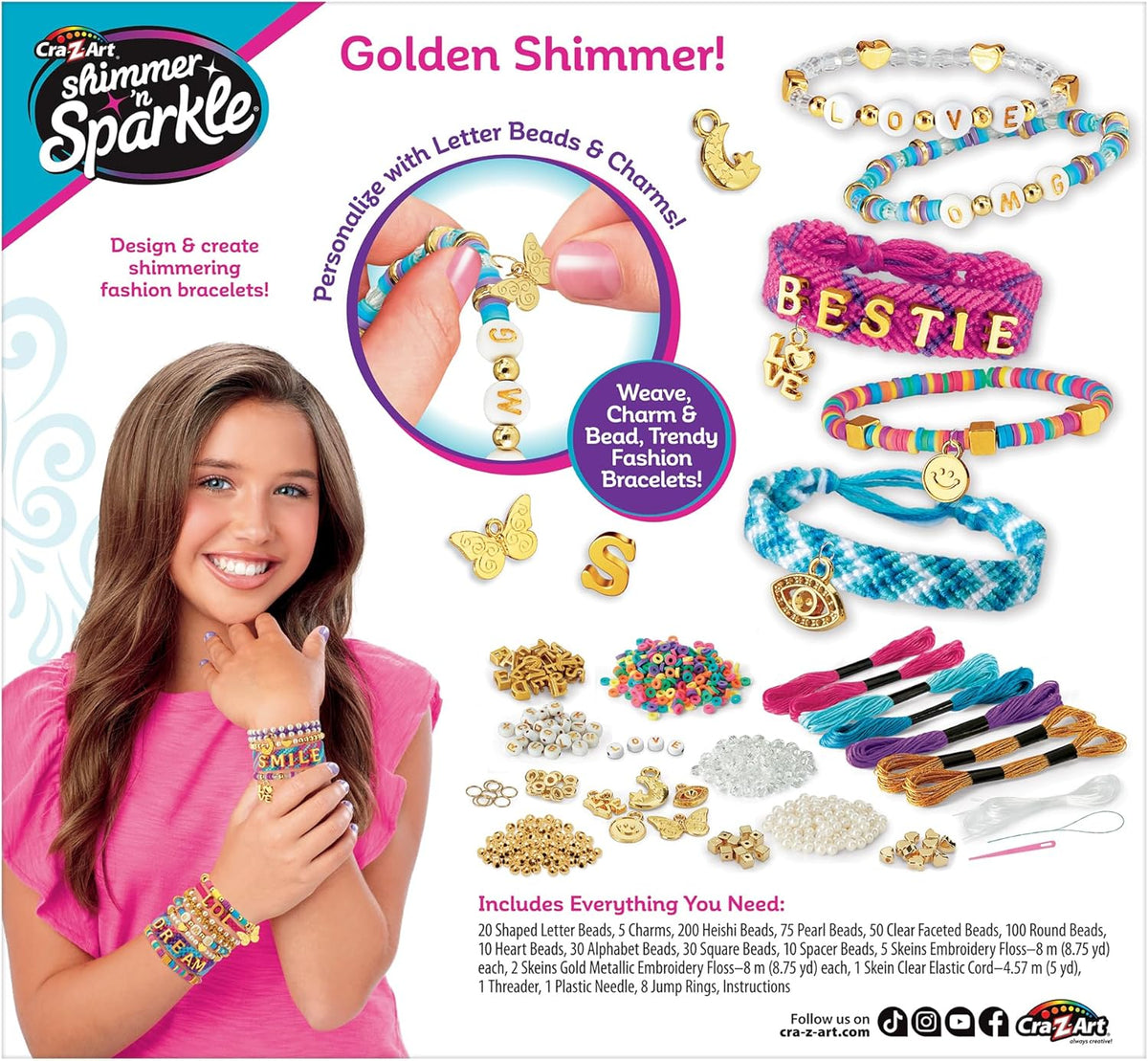 Shimmer 'n Sparkle Sparkling A-Z Fashion Bracelets