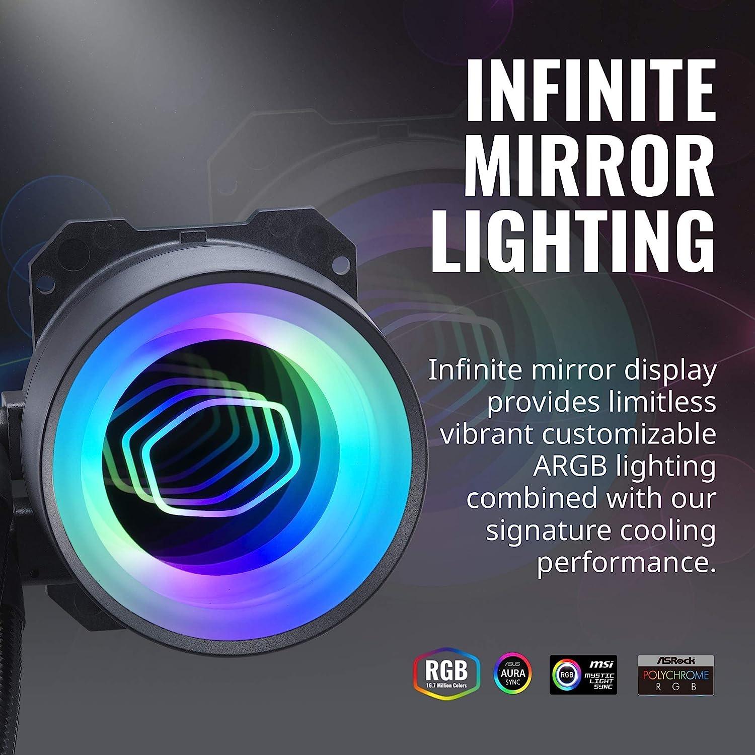 مبرد وحدة المعالجة المركزية السائل Cooler Master MasterLiquid ML360 Mirror
