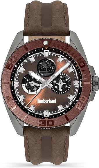 Timberland TDWGF2200902 Men’s Watch – Brown Dial & Leather