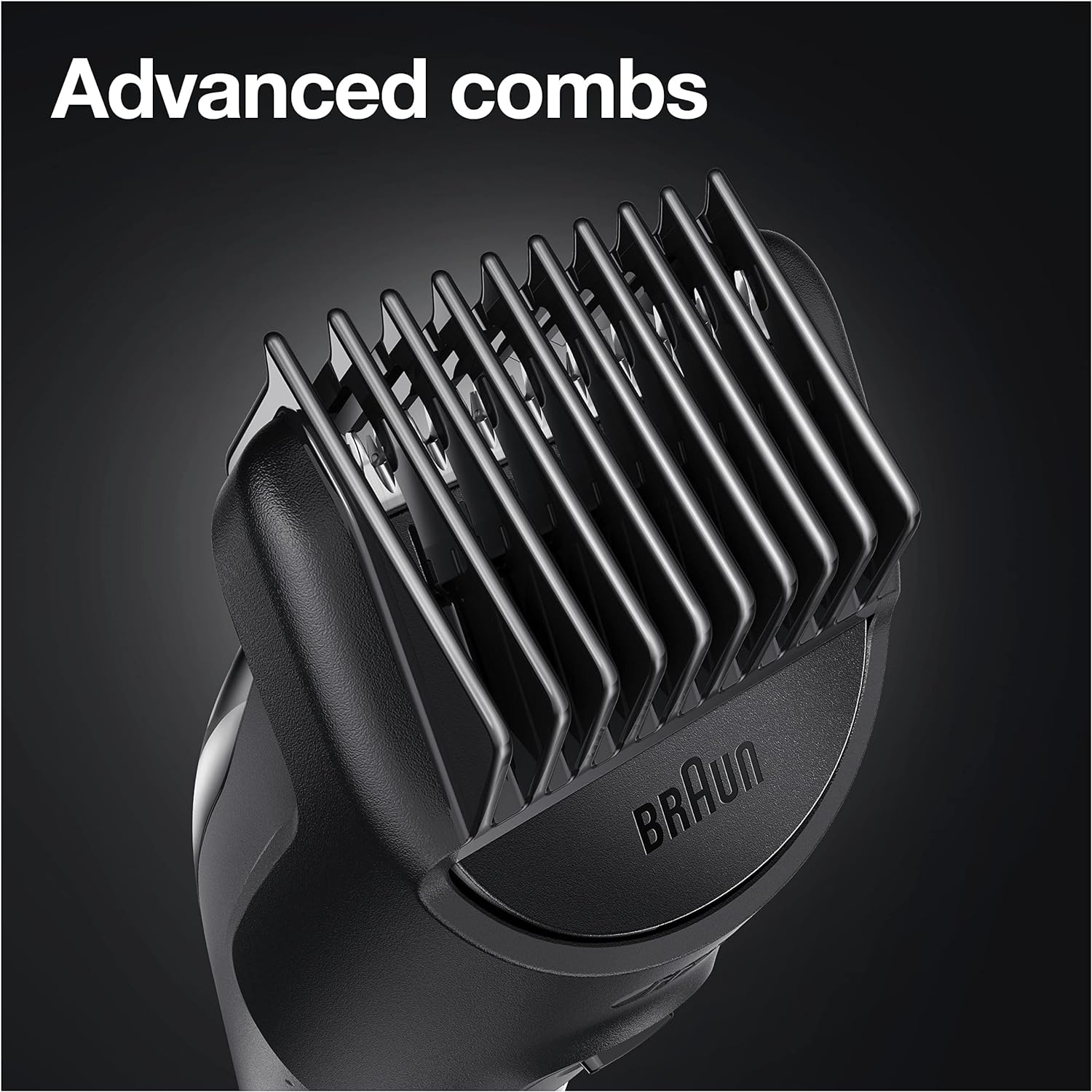 Braun: 9-in-1 Men's Grooming Kit ,Beard Trimmer, Hair Clippers, Ear & Nose Trimmer - Black/Blue