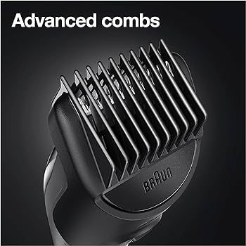 Braun 10-in-1 Men's Grooming Kit ,Beard Trimmer, Nose & Ear Trimmer - Black