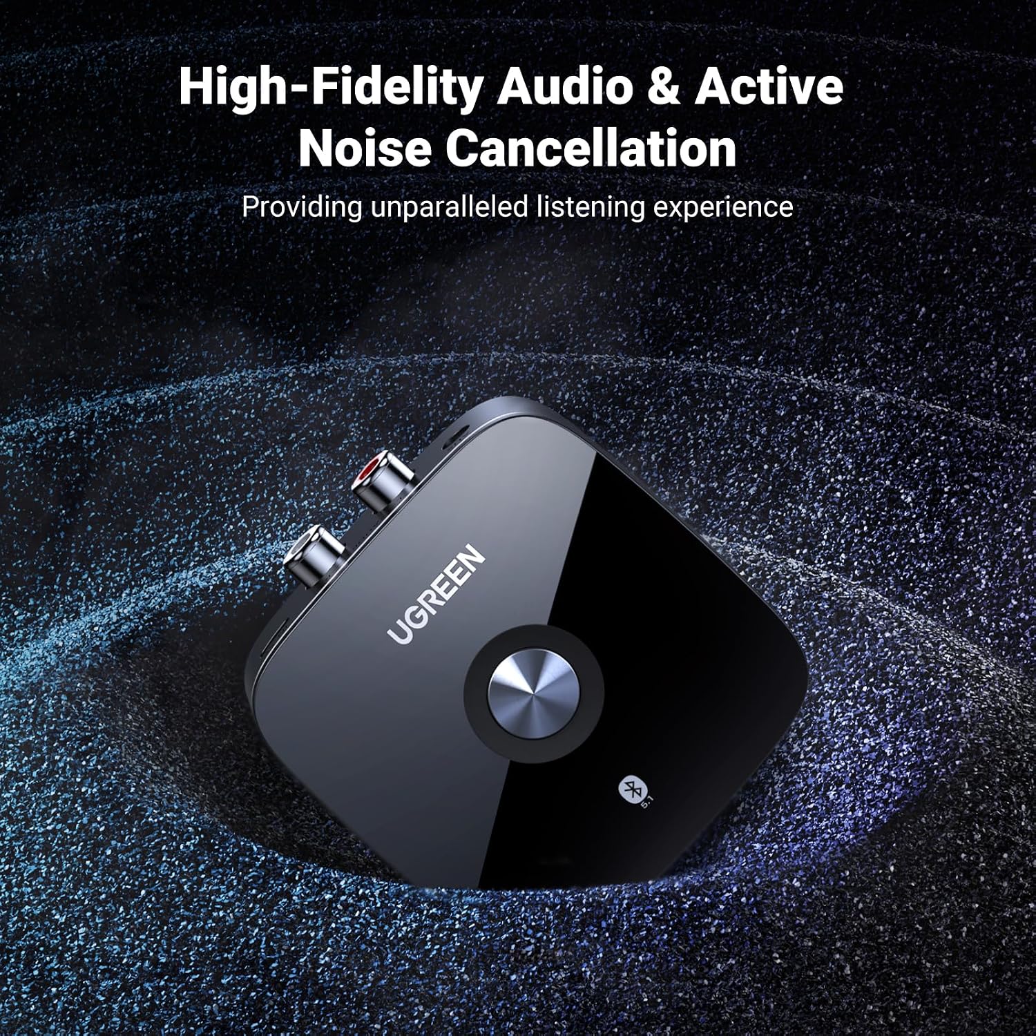 UGREEN Bluetooth 5.1 Audio Receiver for HiFi – 3.5mm AUX & 2 RCA Ports | 40759P