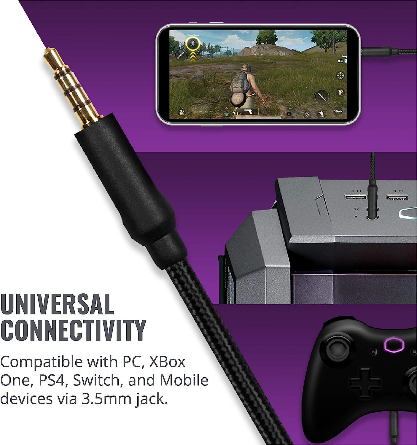 سماعة الألعاب Cooler Master MH630 بصوت عالي الدقة + ماوس COOLER MASTER MM711 خفيف الوزن بدقة 16000 نقطة في البوصة