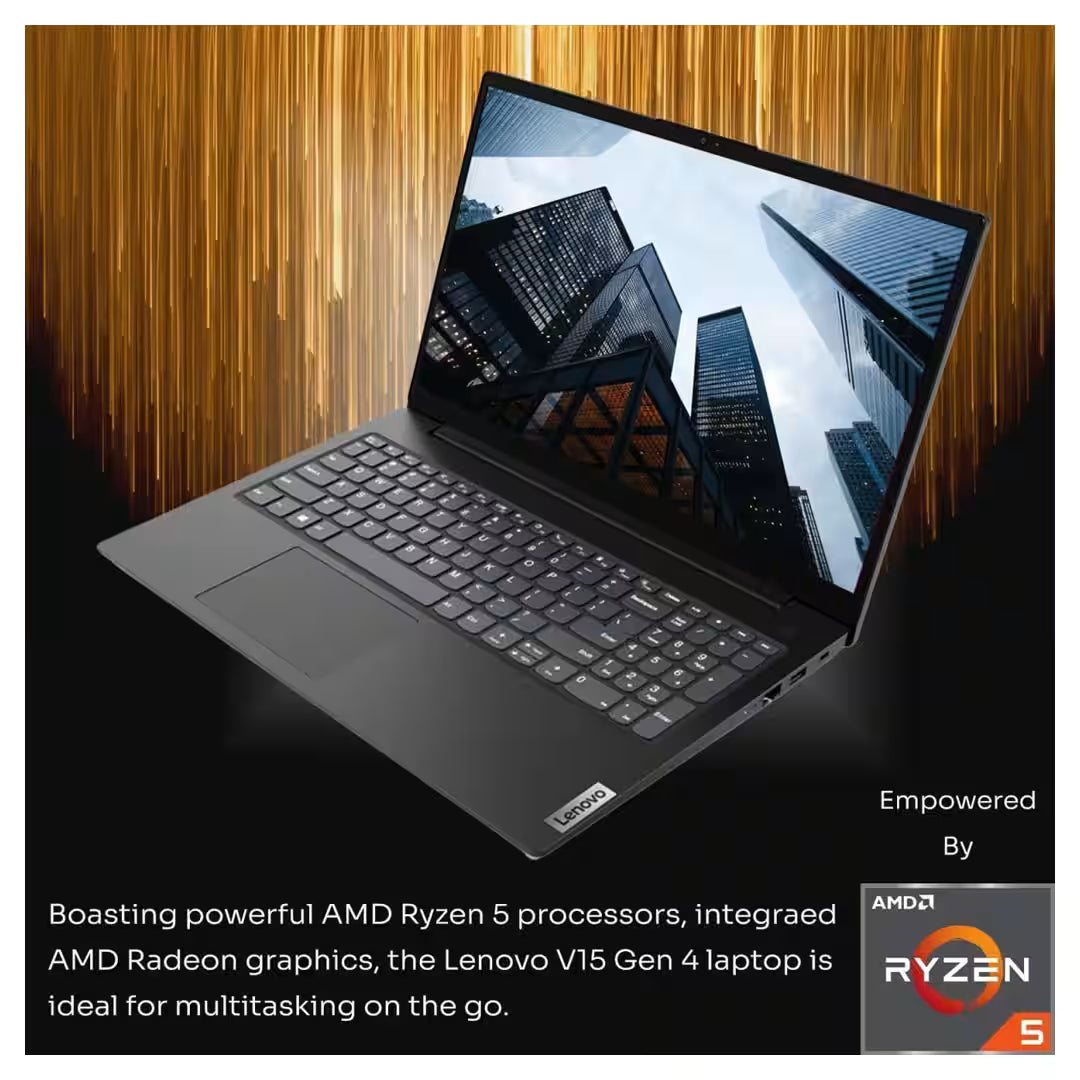 Lenovo V15 G4 15.6″ Laptop – AMD Ryzen 5 7520U, 16GB DDR5, 512GB SSD, Full HD Display