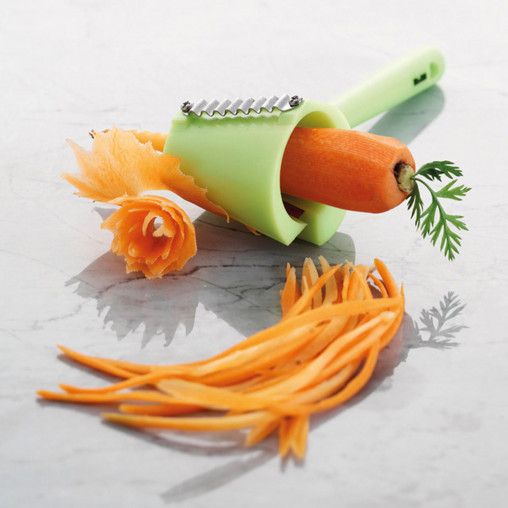 مبراة خضار من Ibili – أخضر، لتقطيع مبتكر وسهل