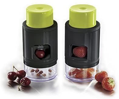 Ibili Strawberry Slicer & Cherry Pitter – 2 in 1 Tool