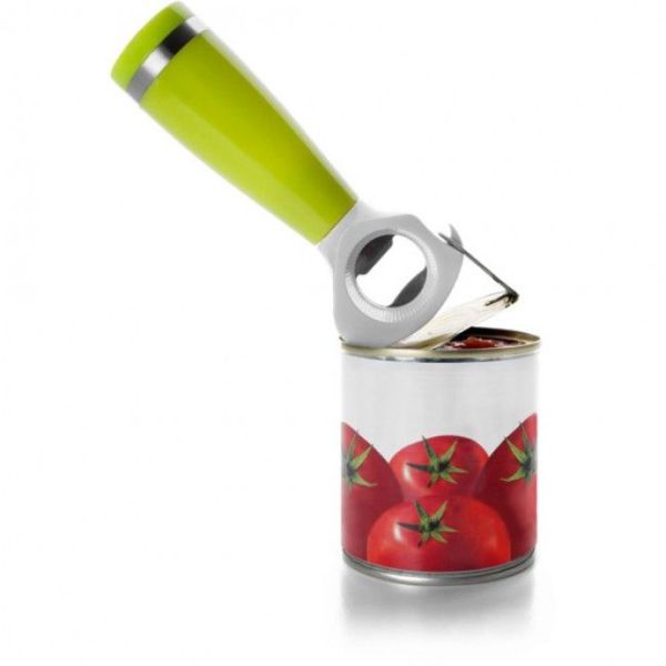 فتاحة علب وزجاجات من Ibili باللون الأخضر متعددة الاستعمال