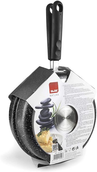 Ibili 24cm Double Frying Pan – Black