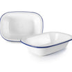 Ibili Blanca Deep Plate 15cm – White & Blue