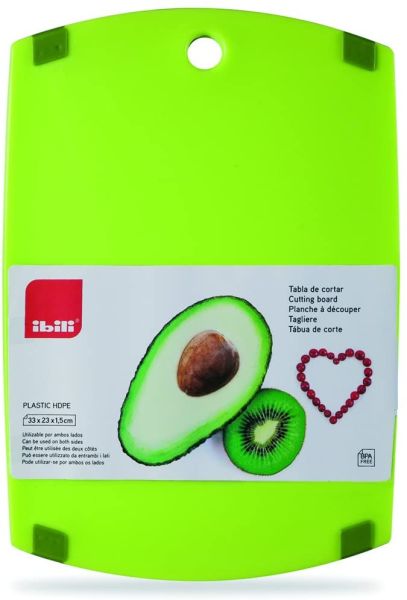 لوح تقطيع خضار وفواكه 33×23 سم من Ibili – عملي وسهل التنظيف