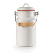Ibili Bordeaux Milk Pail 1L – White & Red