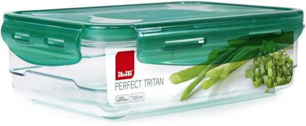حافظة طعام Ibili بسعة 1200 مل - تخزين صحي وسهل